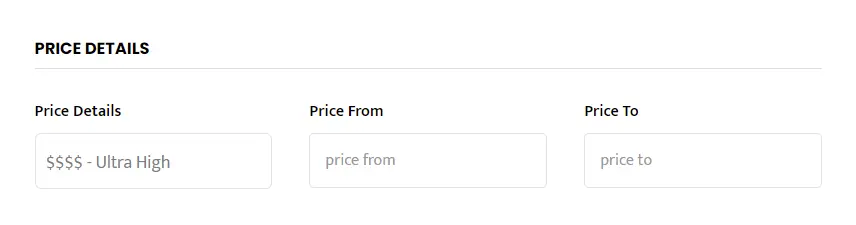 How to change your price details